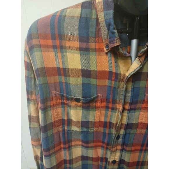 L.L. Bean Organic Cotton and Lycell Flannel Shirt Mens L - Picture 3 of 7